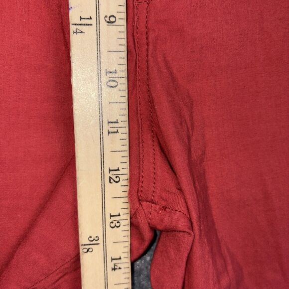 Anthroplogie Pants Womens Size 28 Red Crop wide Leg Colette - Picture 6 of 10